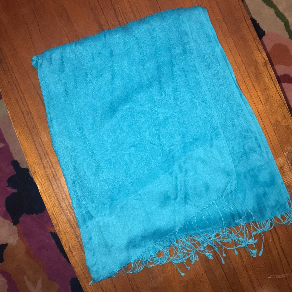 Cashmere Turquoise Shawl